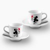 Conjunto chávena de café Minnie and mickey