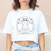 T-shirt Cropped Gato vinci