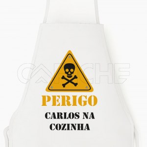 Avental Perigo na Cozinha