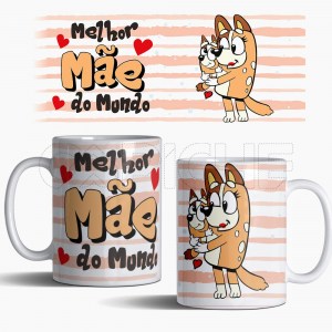 Caneca Melhor Mãe do Mundo Bluey