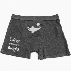 Boxer Homem Esfrega magia