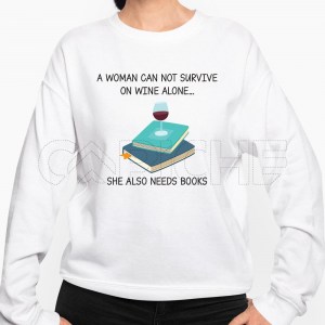 Sweater Woman and book