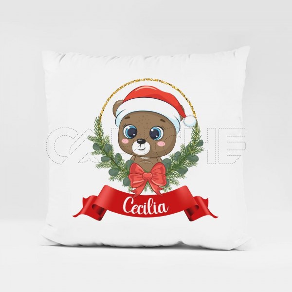 Almofada Nome com Animais Natal