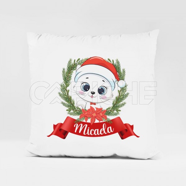 Almofada Nome com Animais Natal