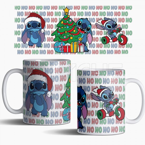 Caneca Natal Stitch