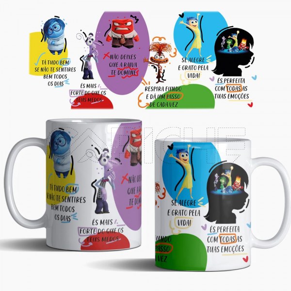 Caneca Emoçoes Divertidamente