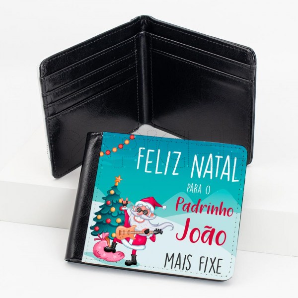 Carteira Personalizada de Homem Natal Avô