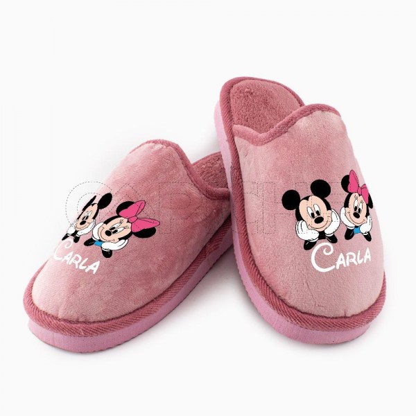 Chinelo Personalizado Minnie and Mickey