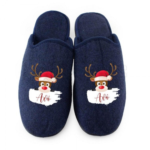 Chinelo Personalizado Rena Natal