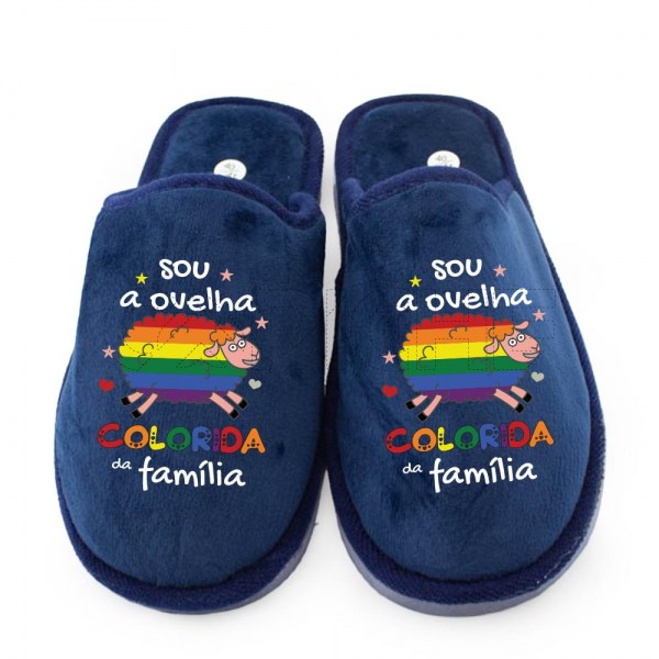 Chinelo Personalizado Ovelha Colorida