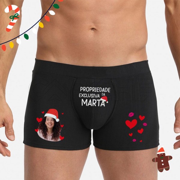 Boxer Homem Especial Natal Propriedade Exclusiva