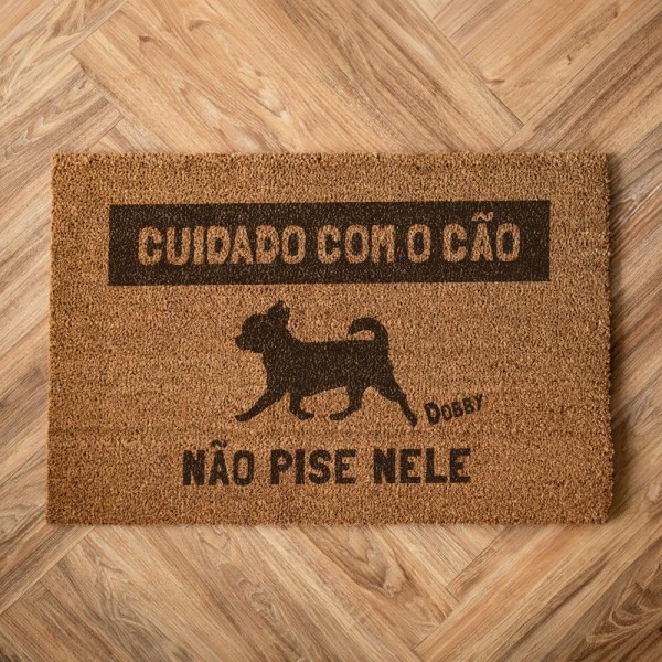 Tapete  Cuidado com o Cão