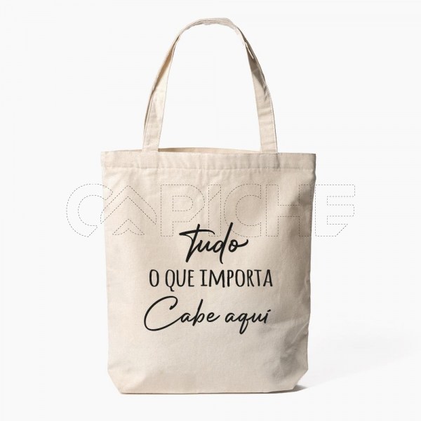 Saco Tote Bag  Tudo o que Importa