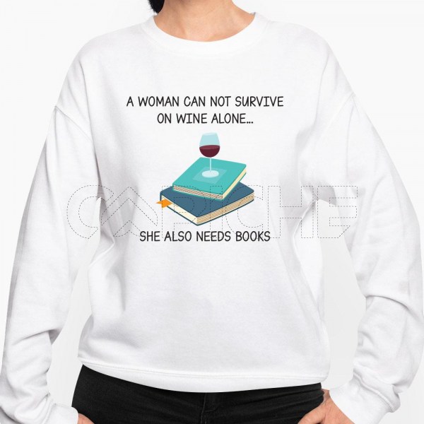 Sweater Woman and book