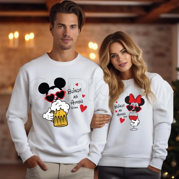 Sweater Mickey and Minnie