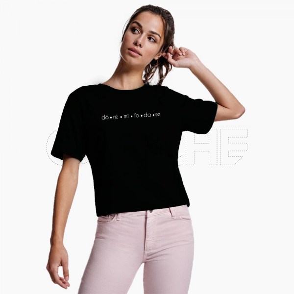 T-shirt Cropped Dó / Ré / Mi