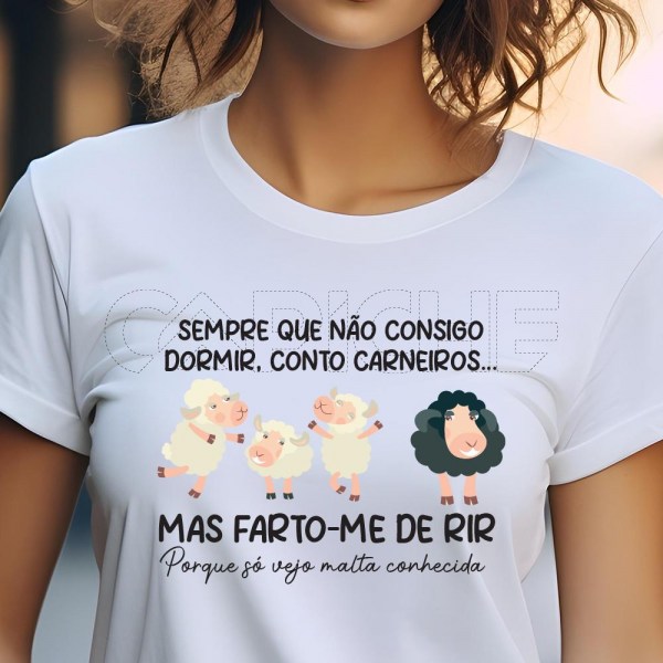 T-Shirt contar carneiros