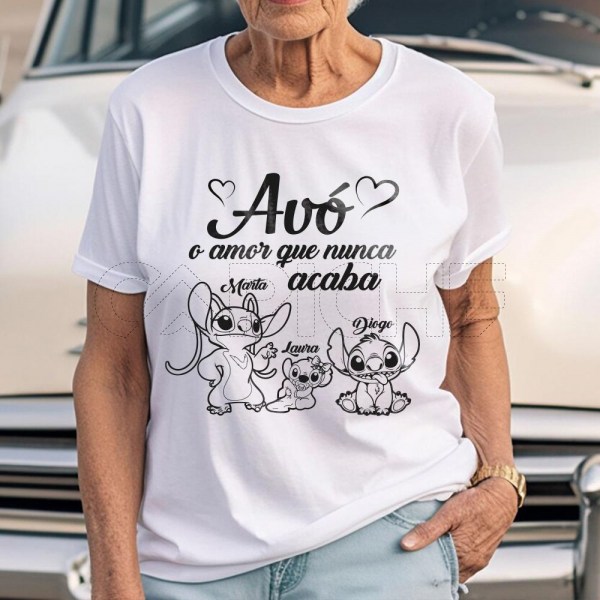 T-Shirt Avó Amor não acaba