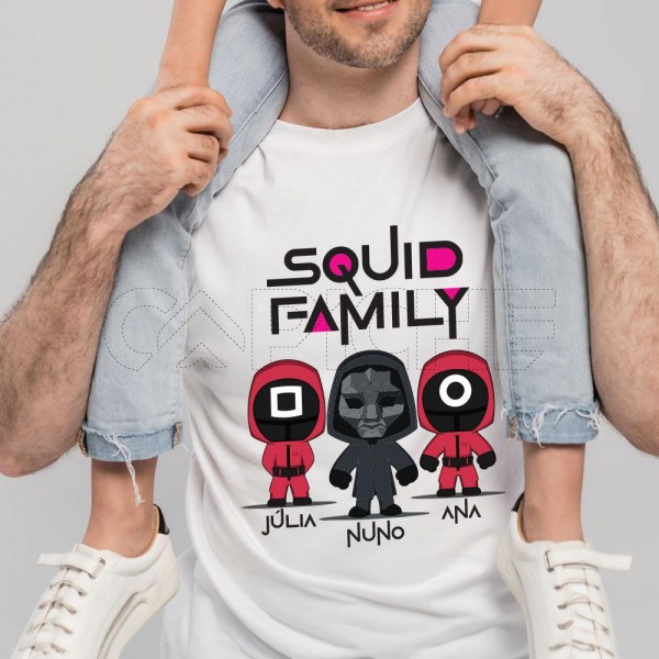 T-Shirt Squid Family