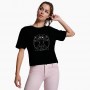 T-shirt Cropped Gato vinci